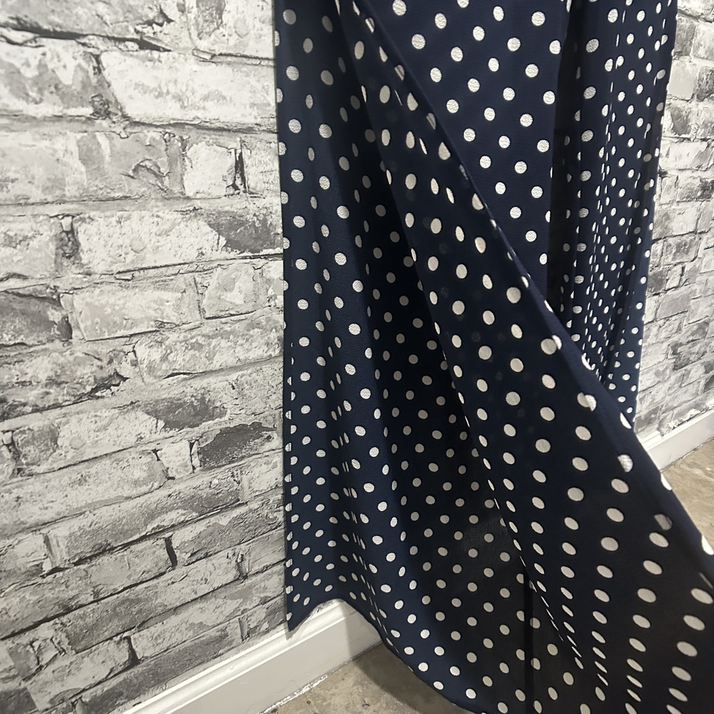 EUC One Clothing Los Angeles Navy Polka Dot Jumpsuit Size XS - Picture 4 of 14